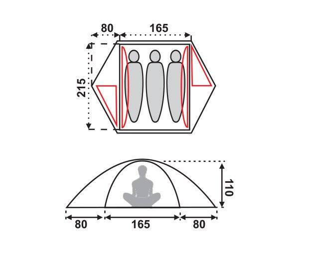 Namiot VEIG PRO III / 3,5 kg